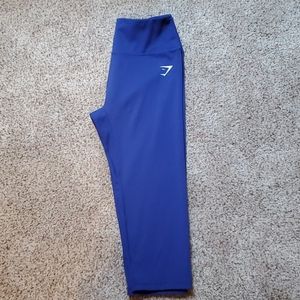 Purple cropped gymshark leggings